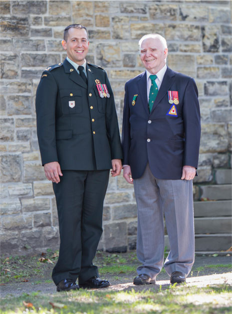 Maj. Blaise and Montreal Branch Secretary Jean‑Marie Paul are pictured