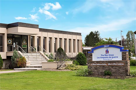 The War Amps National Headquarters building in Ottawa.