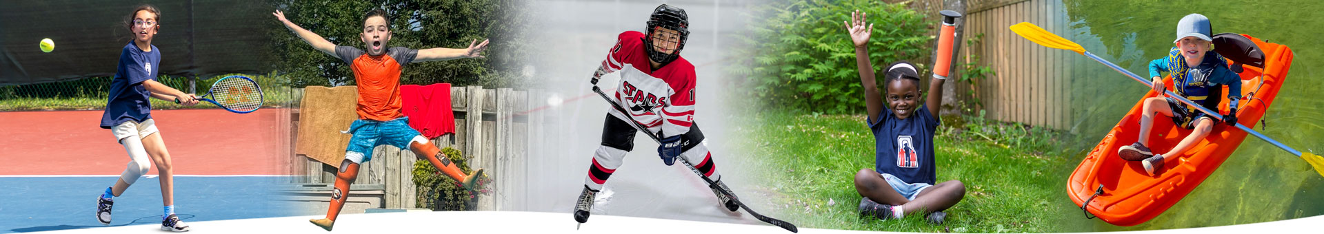 Des jeunes amputés en train de jouer et de s’amuser.